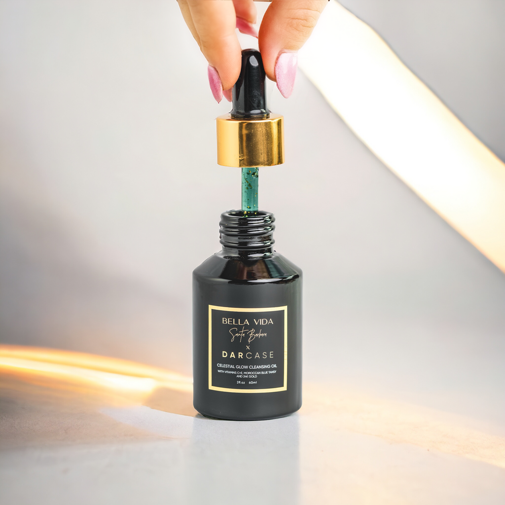 Celestial Glow Cleansing Oil with Vitamin C, 24k Gold and Moroccan Blue Tansy